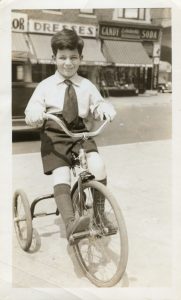 Robert on his bike at 45 Street between Queens Blvd.