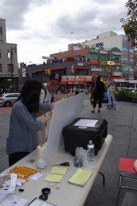 Queens Memory Program: Memories of Migration Street Canvassing Event