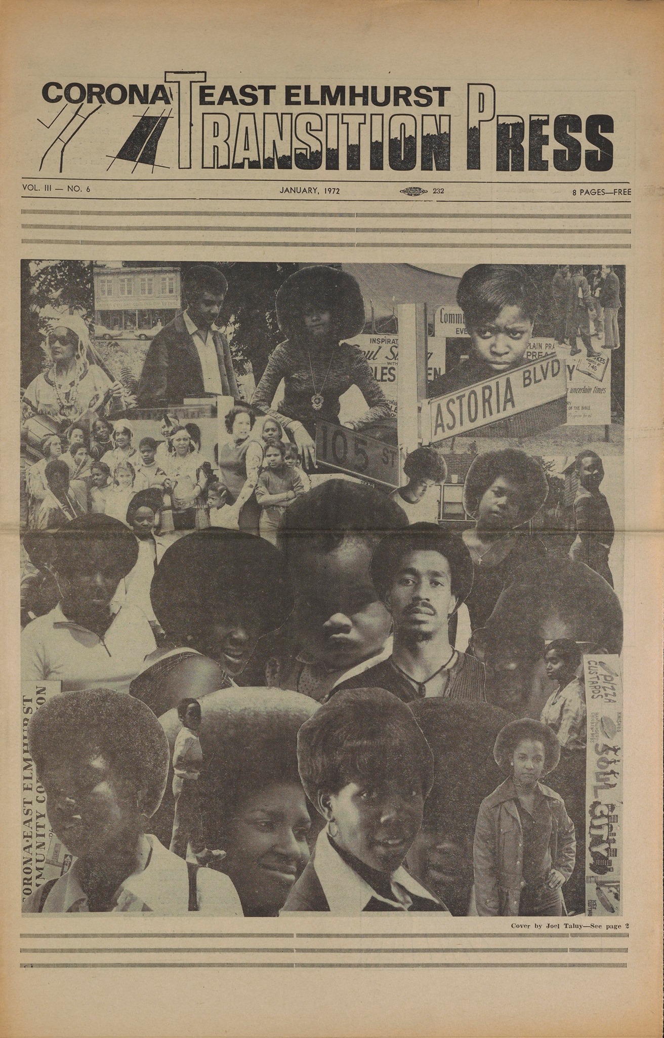 Transition Press. January 1972, Vol. 3, Issue 6
